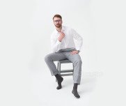 Мужские носки AKAR темно-серый DEL-01_DG