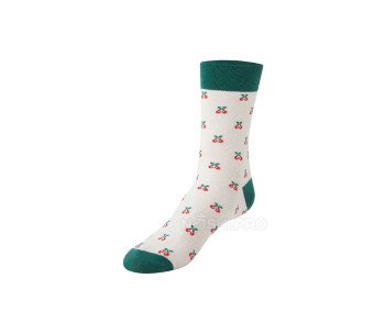 Женские носки AKAR Классические Мульти светло-бежевый, зеленый BBL-01_LBG