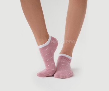 Женские носки AKAR спорт., Мульти розовый, белый BBL-02A_PW