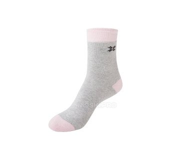 Женские носки AKAR Махровые Мульти серый меланж, розовый BBL-06_GMP