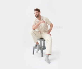 Мужские носки AKAR спортивные серый меланж BEL-02A_GM