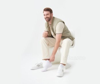 Мужские носки AKAR спортивные белый BEL-02A_W