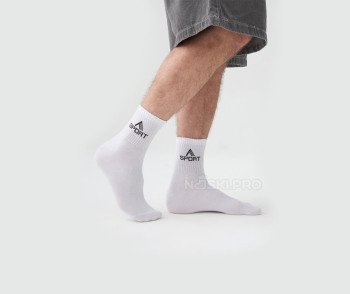 Унисекс носки AKAR Теннисные ASport белый BEL-05A_W