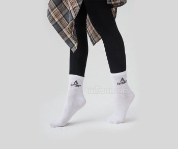 Унисекс носки AKAR Теннисные ASport белый BEL-05A_W