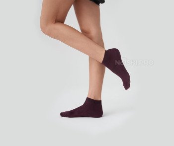 Женские носки AKAR спорт. Лапша бордовый DBL-04R_B