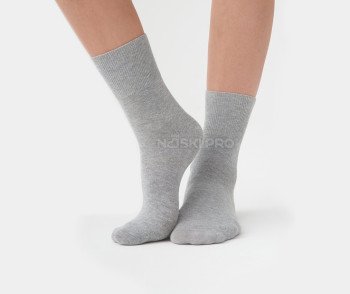 Женские носки AKAR с ослабленной резинкой серый меланж DBL-06_GM