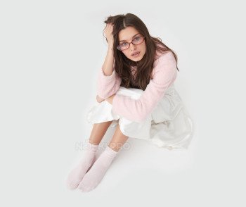 Женские носки AKAR с ослабленной резинкой светло-розовый DBL-06_LP