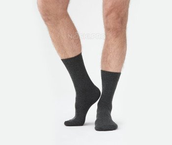 Мужские носки AKAR классические Бамбук-шерсть темно-серый WL2.BEL-01_DG