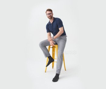 Мужские носки AKAR классические Бамбук-шерсть темно-серый WL2.BEL-01_DG