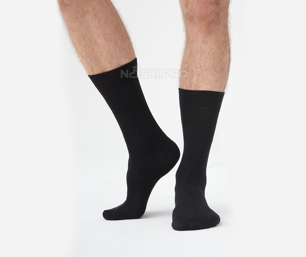 Мужские носки AKAR классические Бамбук темно-синий B.BEL-01_DB