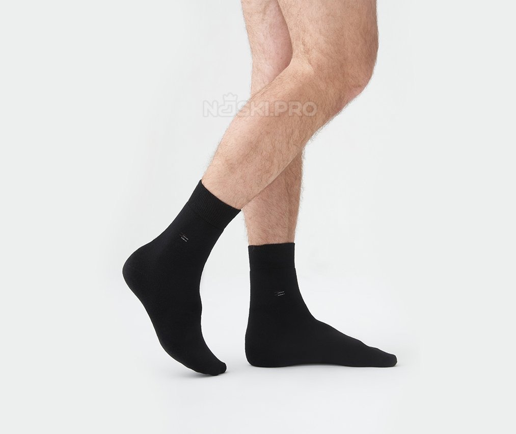 Мужские носки AKAR махровые черный BEL-04_B