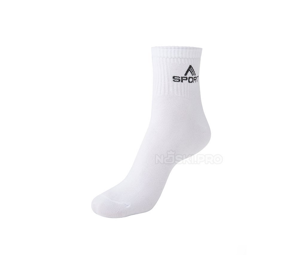 Унисекс носки AKAR Теннисные ASport белый BEL-05A_27W