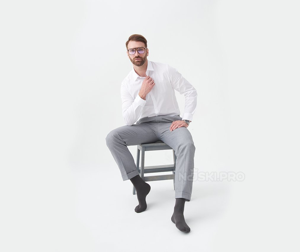 Мужские носки AKAR темно-серый DEL-01_DG